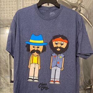 Cheech & Chong Blue Graphic T-Shirt